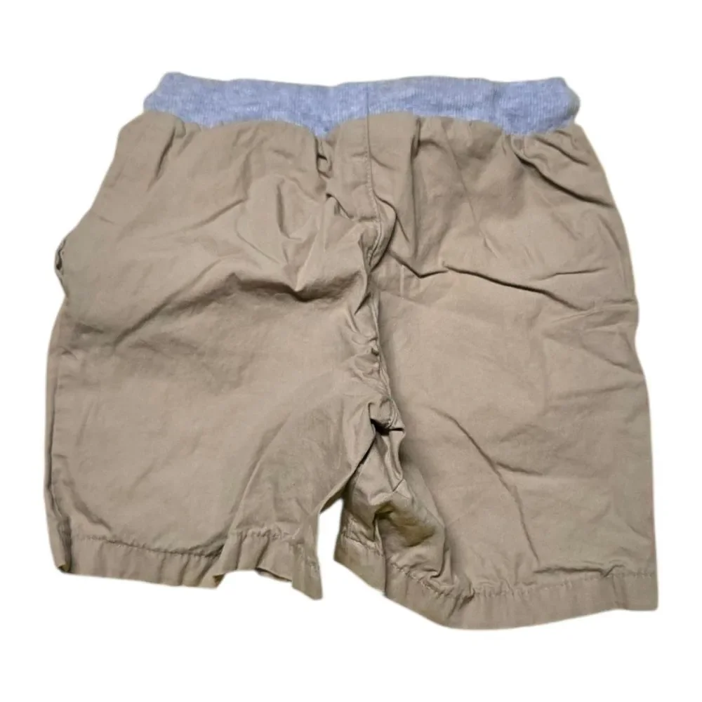 Carter's Toddler Boy 3T Tan Casual Shorts Pull On Drawstring Khaki Kids Cotton